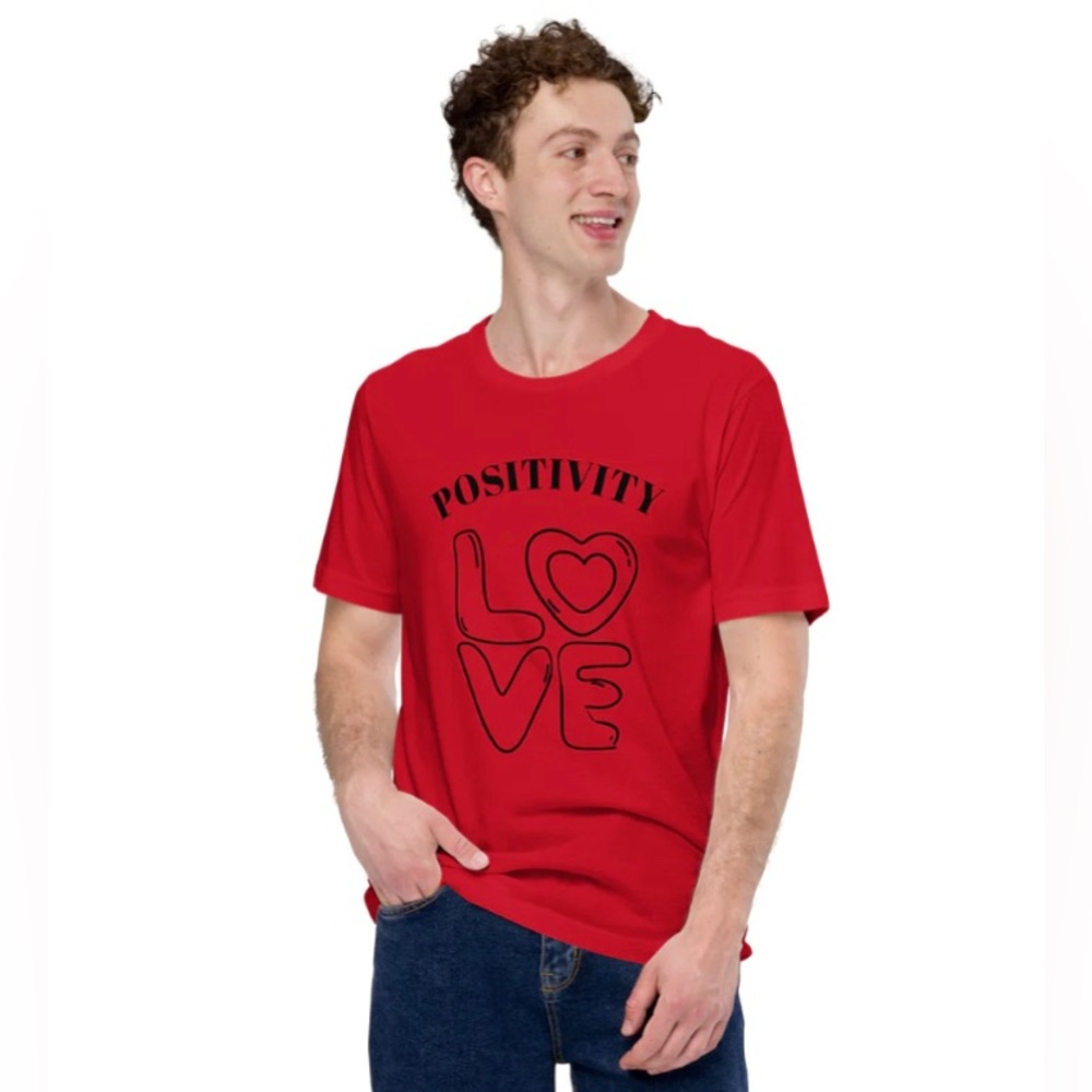 Graphic T-Shirt "Pos-iti-vity" Unisex (Custom For Posh)